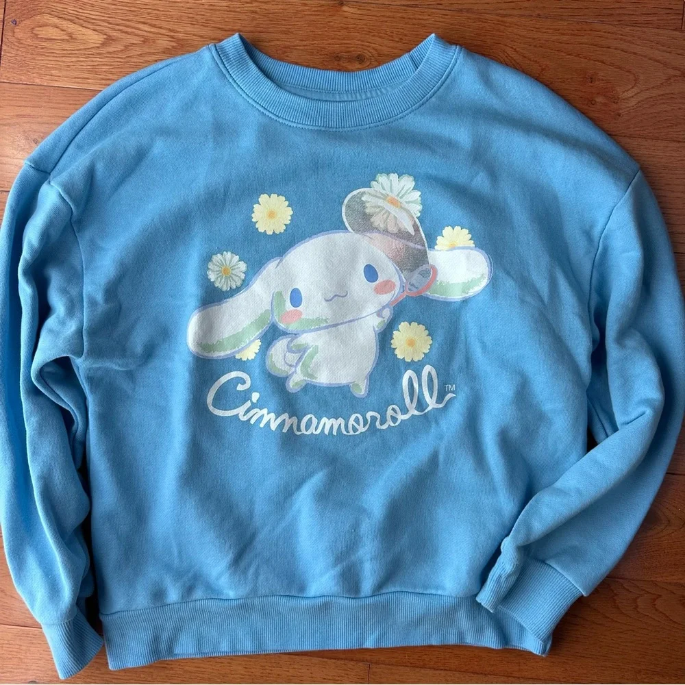Sanrio Cinnamoroll Light Blue Graphic Pullover - Picture 1 of 2